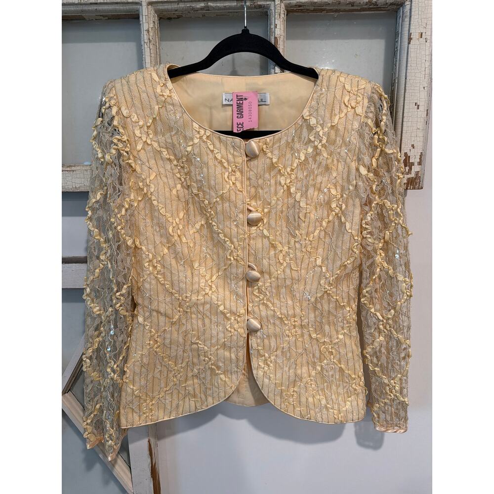 Vintage Nancy Neil Women'sLace Jacket Size 4  Formal
